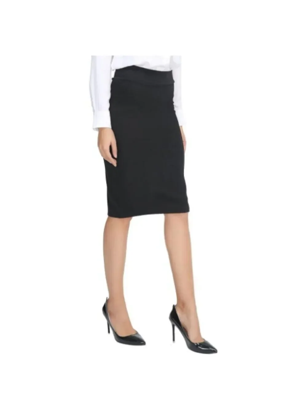 Urban CoCo Women's Elastic Waist Stretch Bodycon Midi Pencil Skirt NWT M